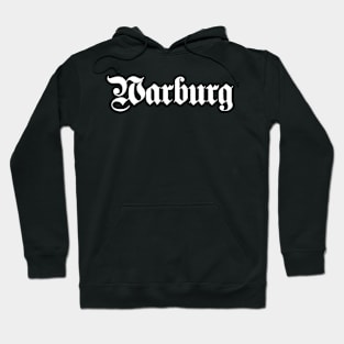 Warburg written with gothic font Hoodie